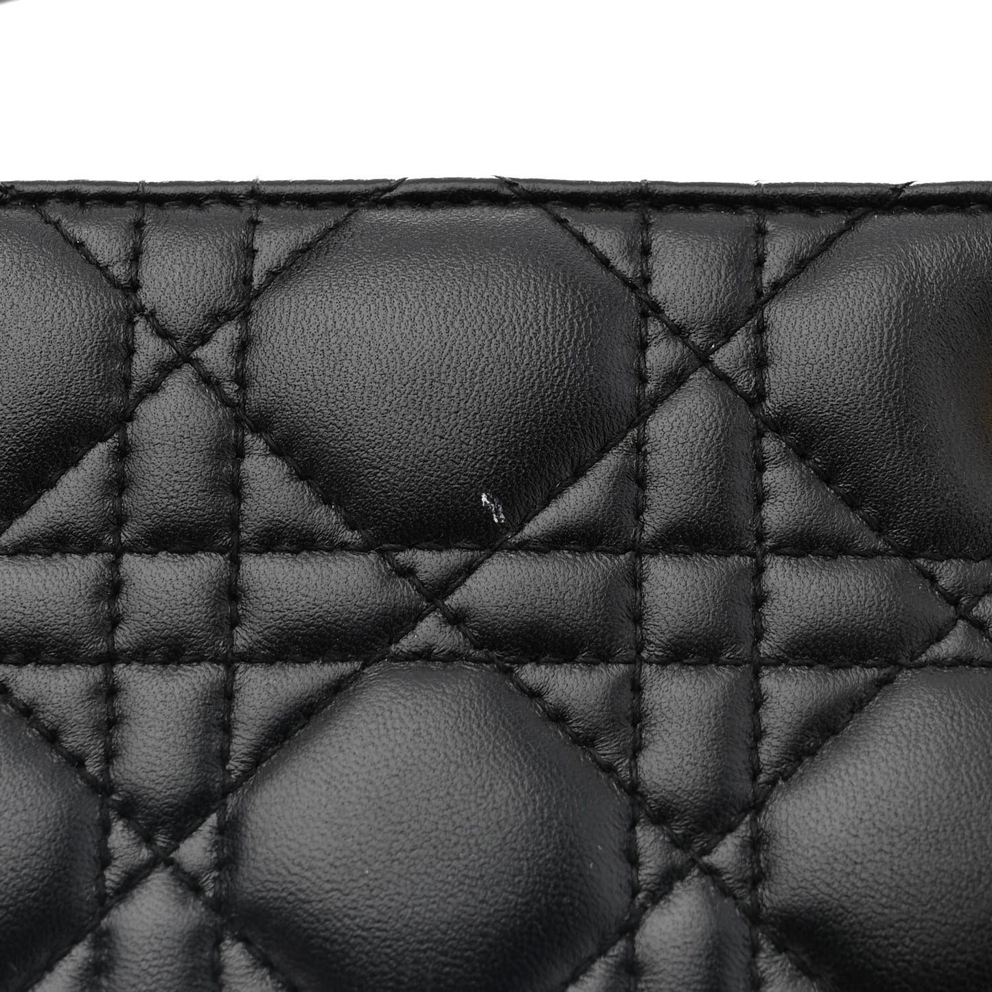 Lambskin Cannage Medium Lady Dior Black