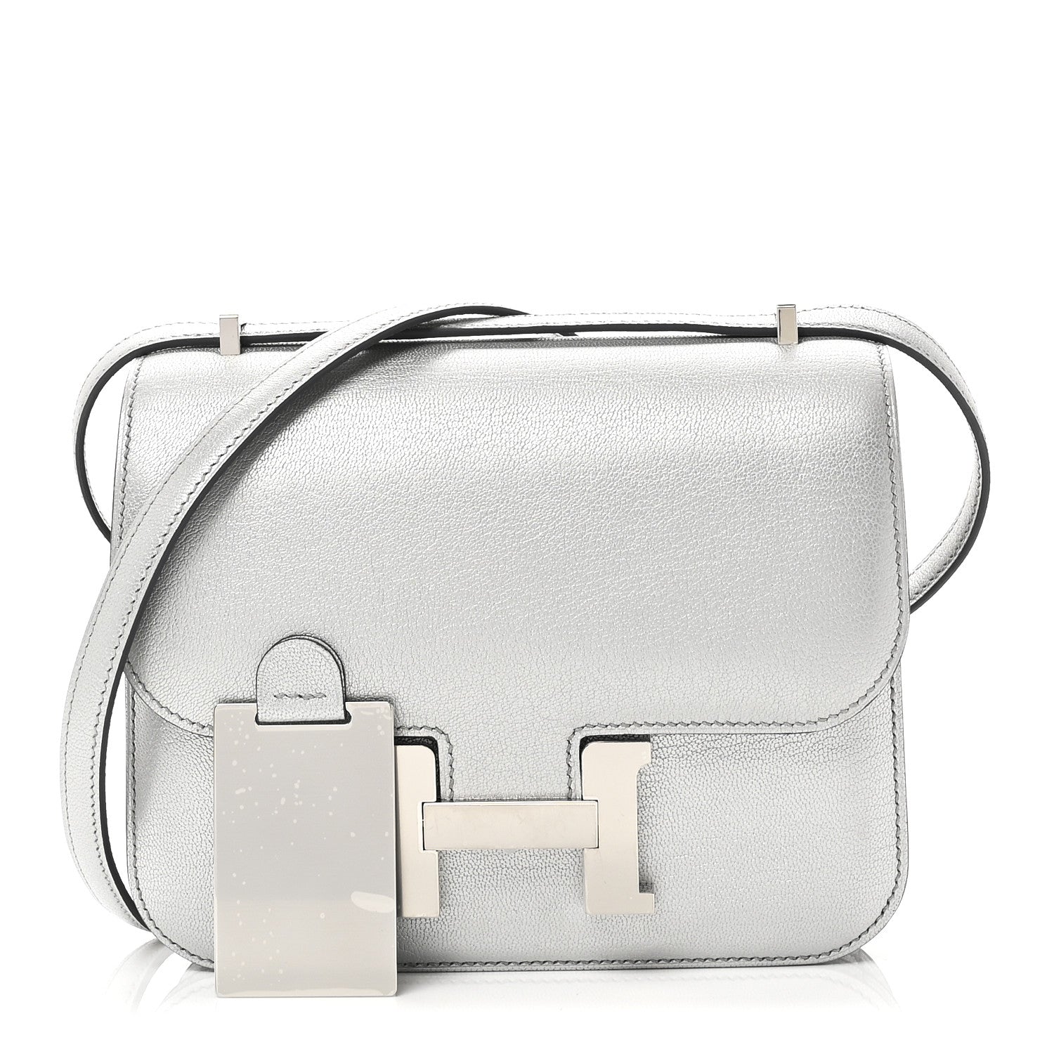 Hermes Metallic Chevre Chamkilight Constance 18 Argent 1851596