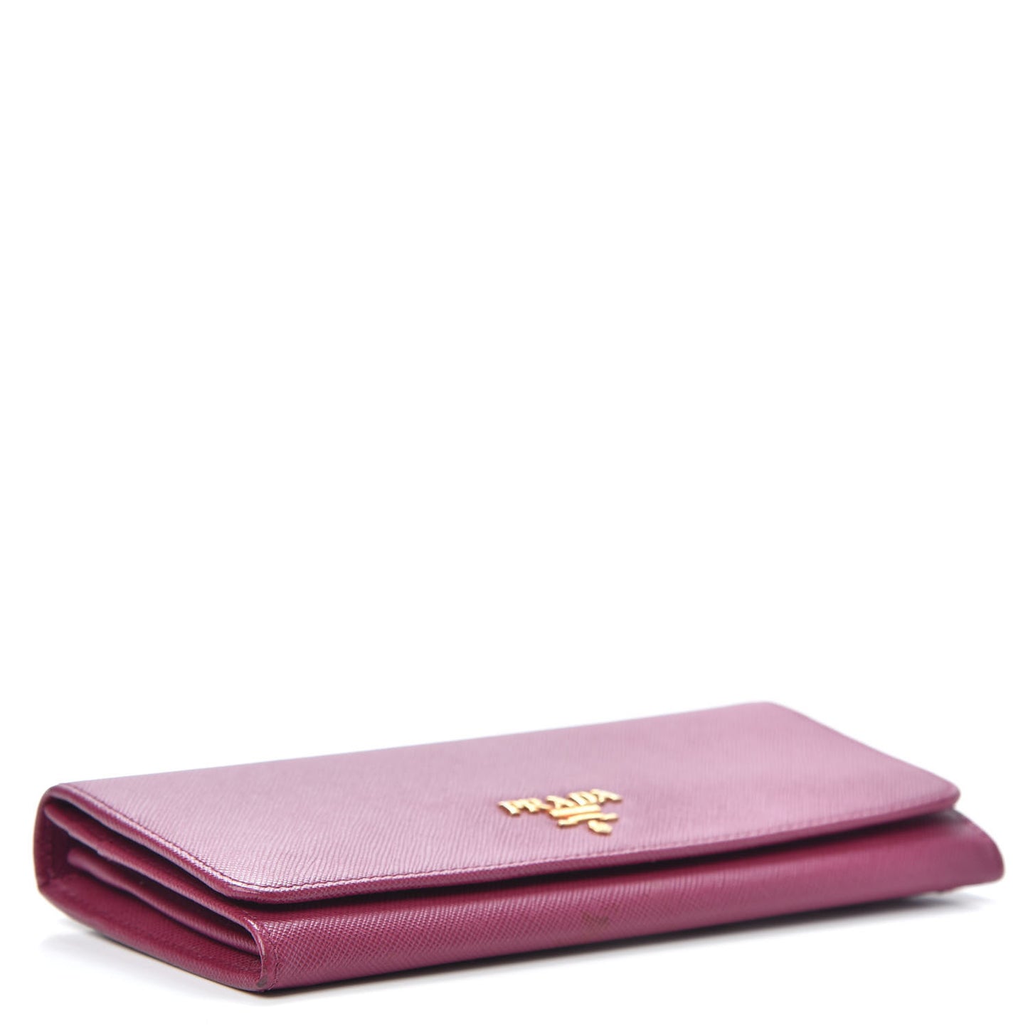 Saffiano Metal Continental Flap Wallet Ametista