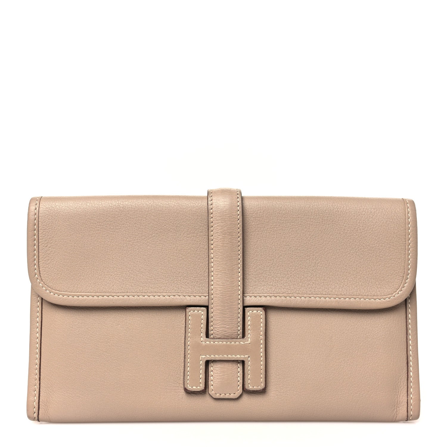 Hermes Swift Jige Duo Clutch Argile 1 of 10