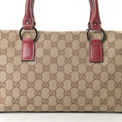 Gucci Monogram Small Boston Red 8 of 16