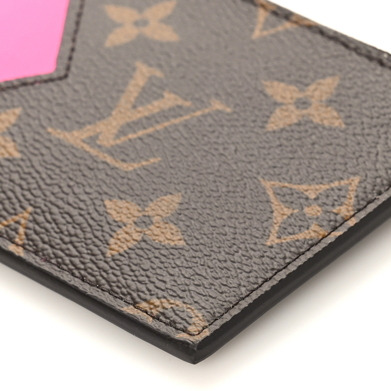 Monogram Calfskin Coin Card Holder Rose