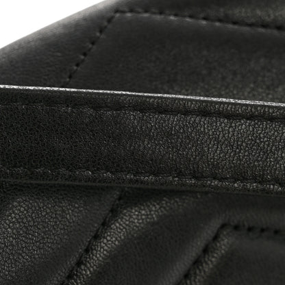 Chanel Lambskin Reversed Chevron Quilted Flap Black 14 of 15