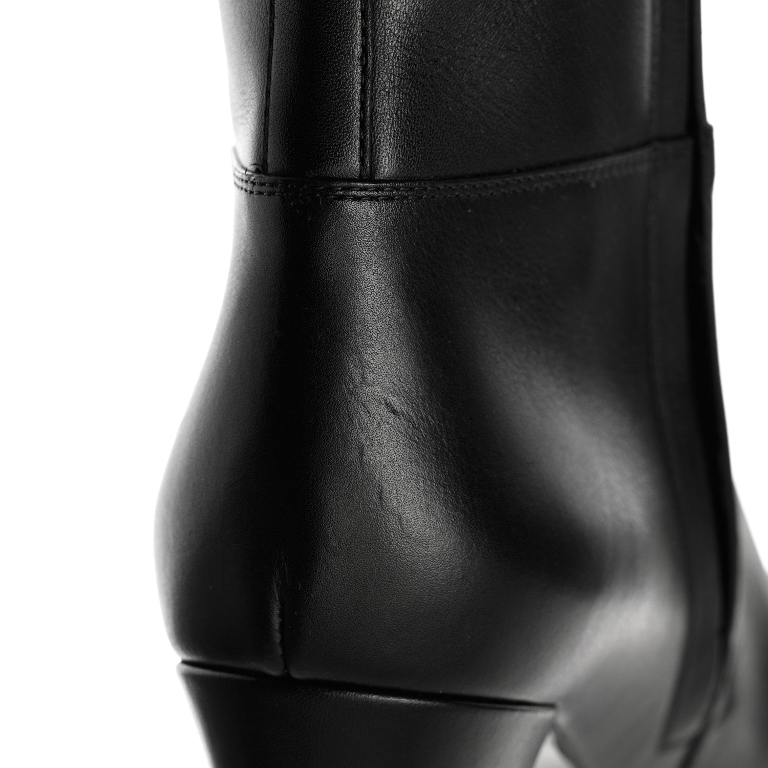 Bottega Veneta Calfskin Storm Knee High Boots 39.5 Black 9 of 9