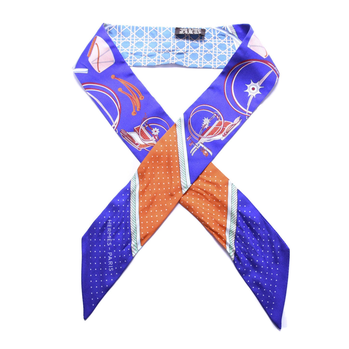 Silk Les Voitures A Transformation Twilly Ultra Violet Orange Cobalt