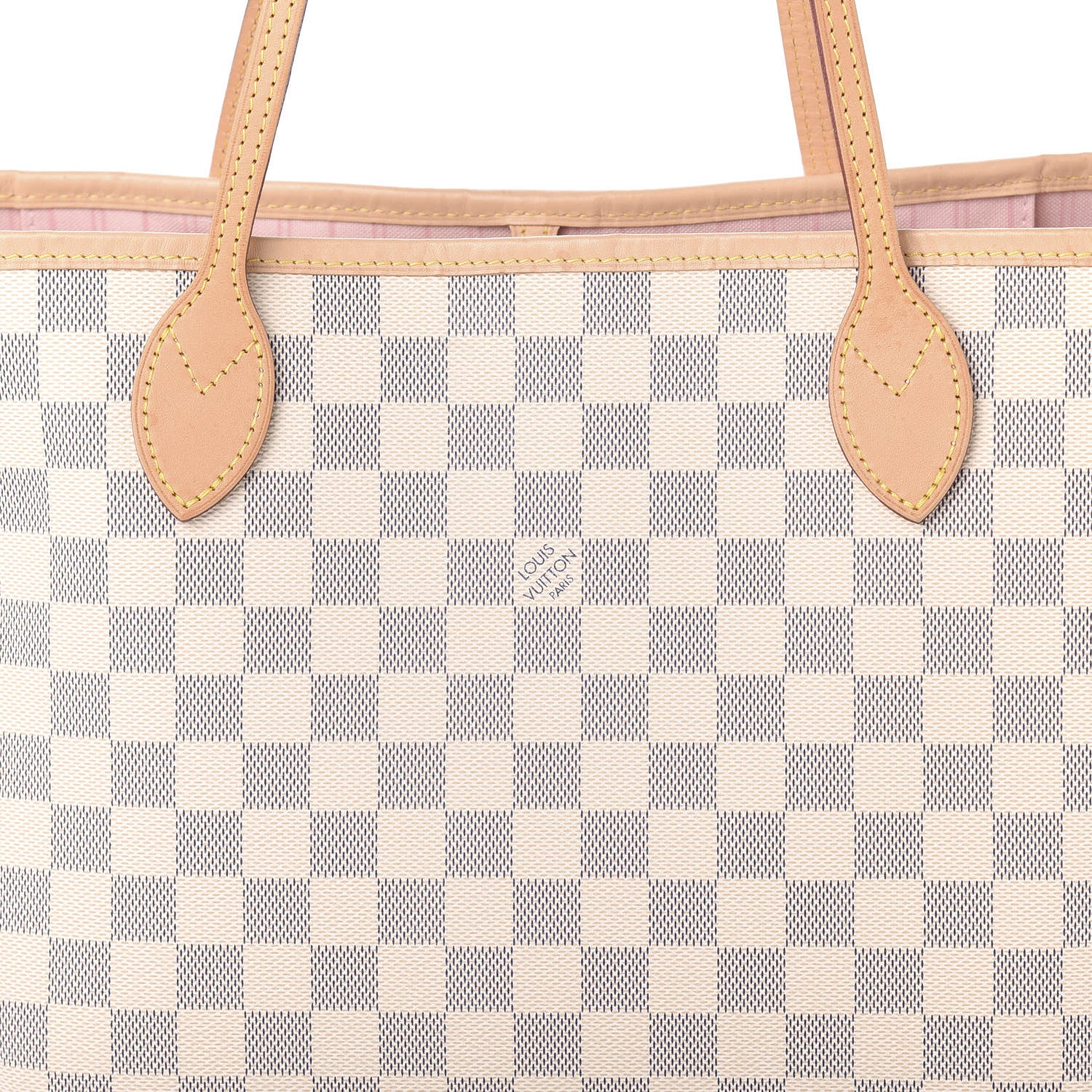 Louis Vuitton Damier Azur Neo Neverfull MM Rose Ballerine 11 of 12
