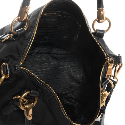Prada Tessuto Nylon Nappa Shoulder Bag Nero Black 5 of 10
