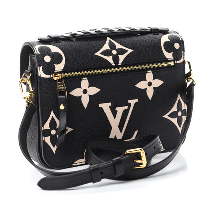 Louis Vuitton Empreinte Monogram Giant Crafty Pochette Metis Black Creme 3 of 10