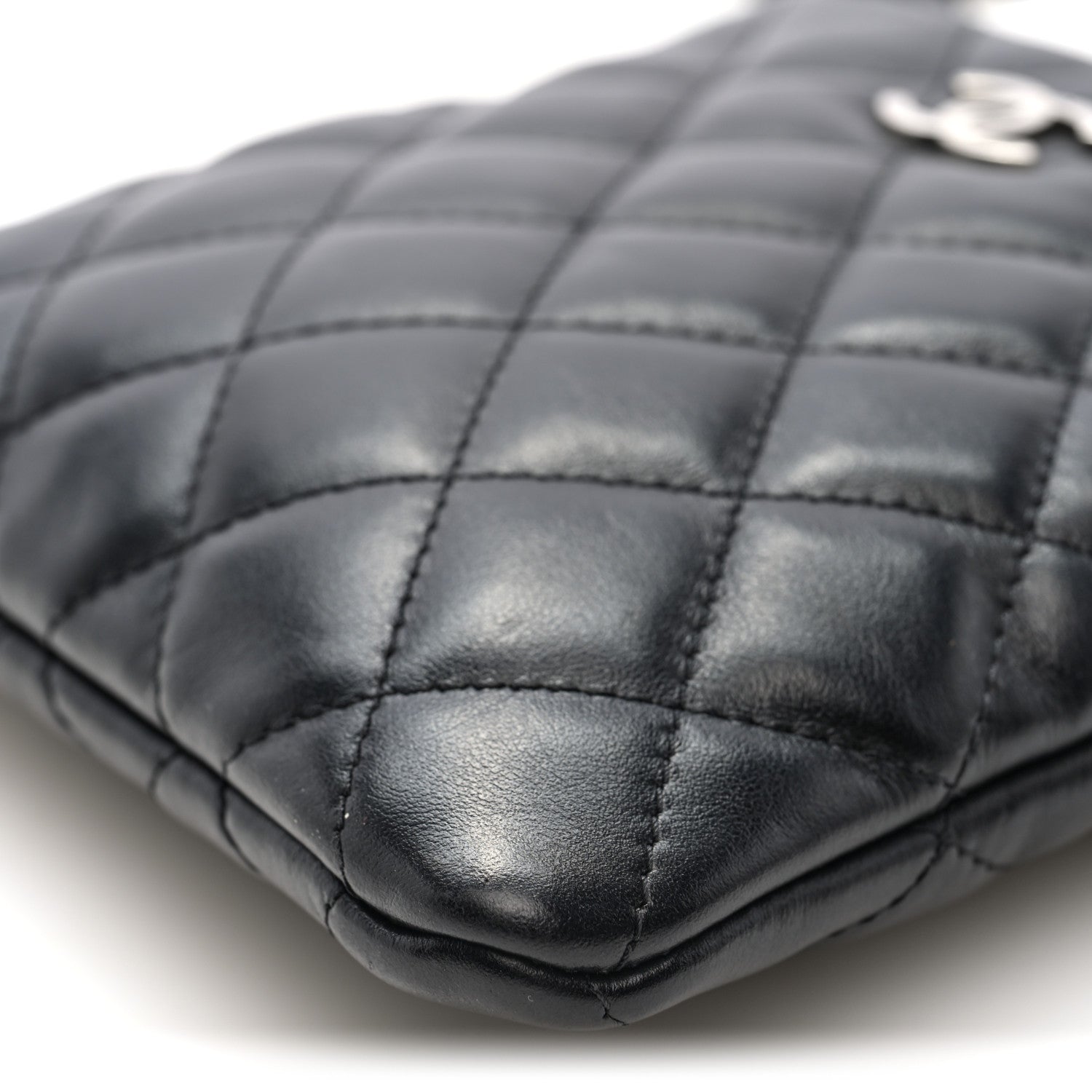 Chanel Calfskin Quilted Crossbody Bag Black 10 of 10