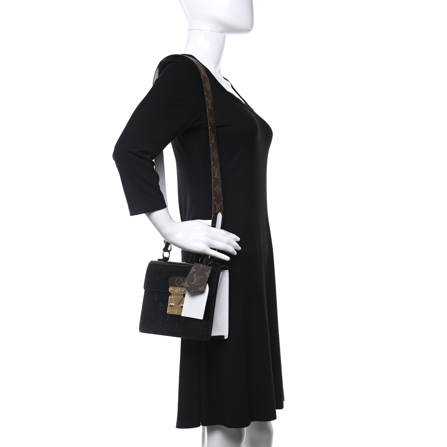 Louis Vuitton Vernis Epi Monogram Spring Street Black 2 of 11