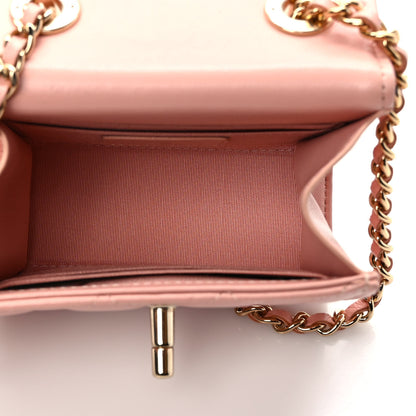 Chanel Lambskin Quilted Mini Trendy CC Chain Wallet Pink 5 of 10