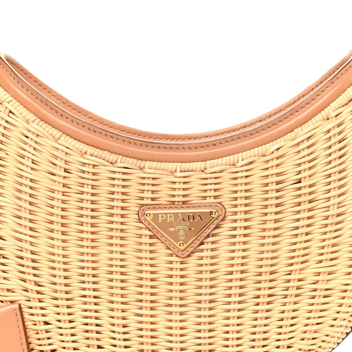 Wicker Arque Shoulder Bag Natural