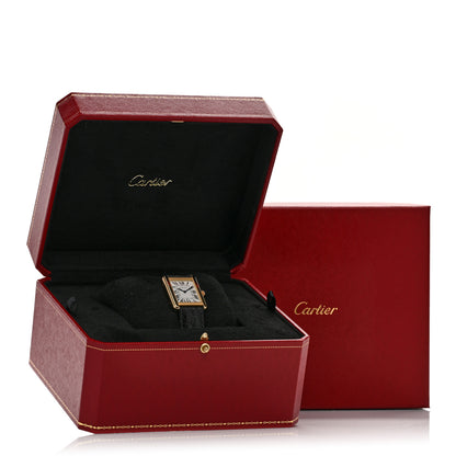 Cartier Stainless Steel 18K Yellow Gold Alligator 27mm Tank Solo Quartz Watch 5 of 5