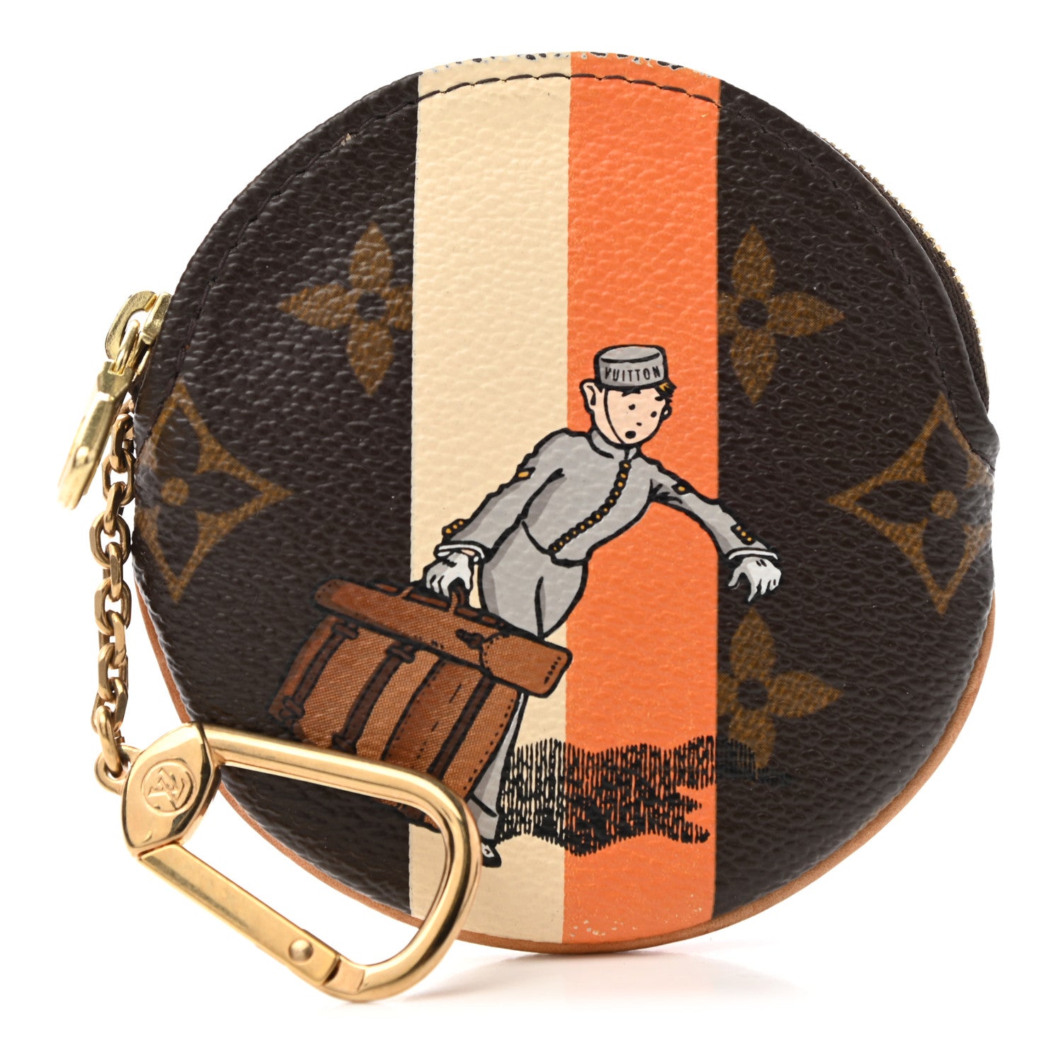 Louis Vuitton Monogram Groom Round Coin Purse 1 of 10