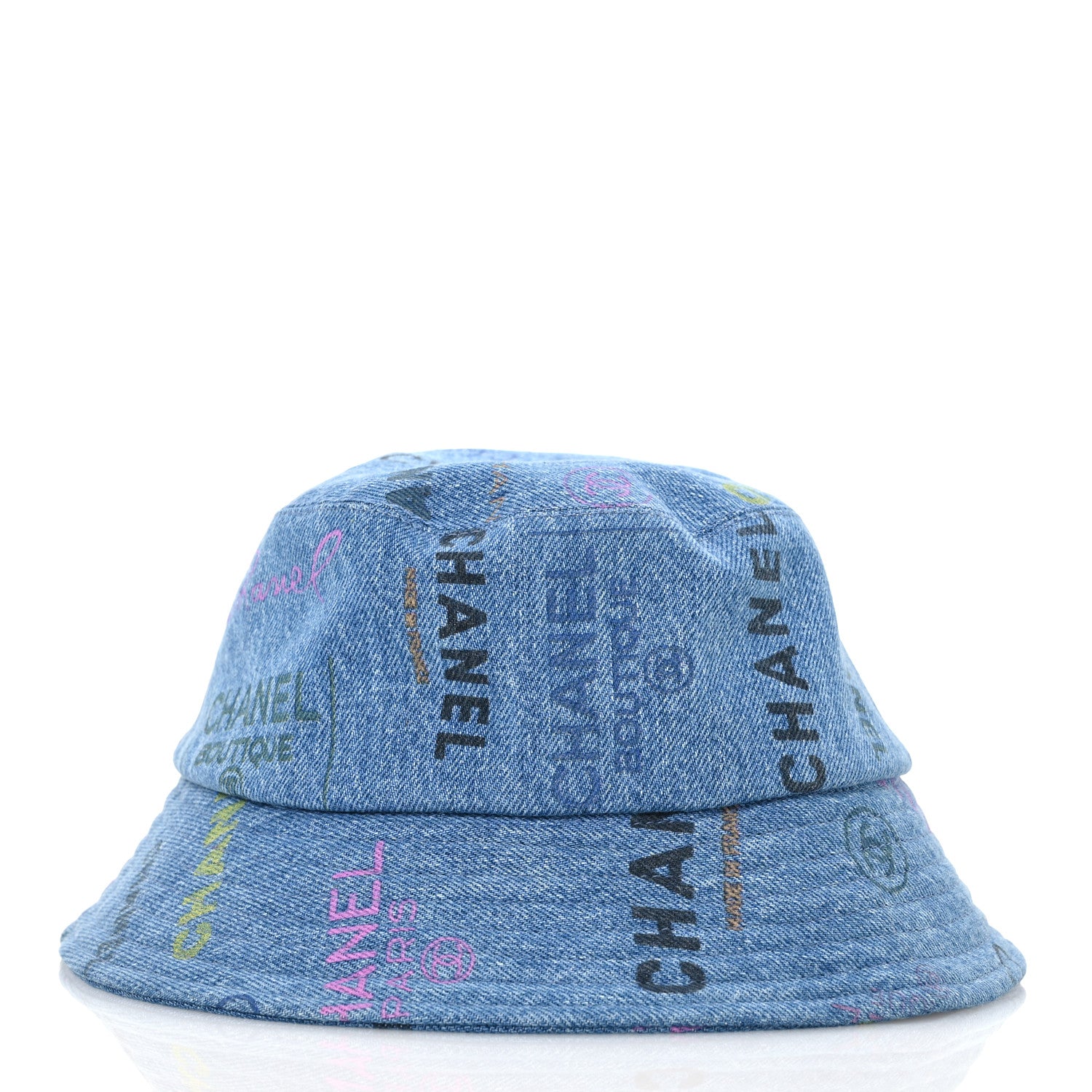 Chanel Denim Mood Cloche Bucket Hat M Blue 3 of 8