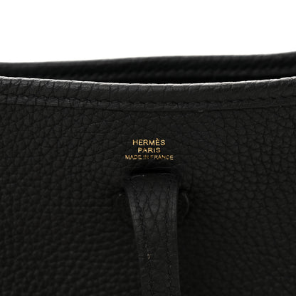 Hermes Taurillon Clemence Evelyne TPM Black 6 of 11