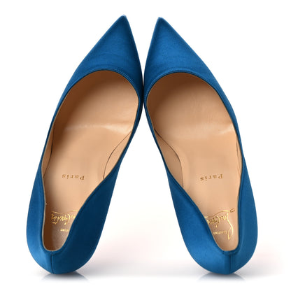 Christian Louboutin Satin Pigalle Follies 100 Pumps 41 Positano 2 of 12