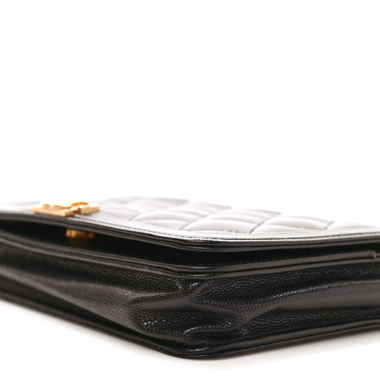 Chanel Caviar Quilted Boy Wallet On Chain WOC Black 9 of 10