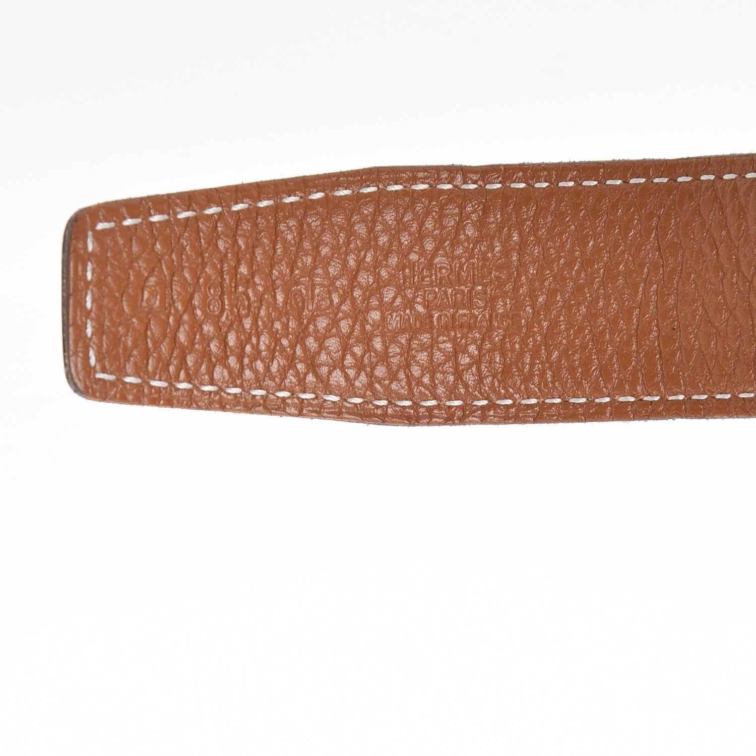 Hermes Togo Box 32mm H Belt 85 Gold Black 6 of 11