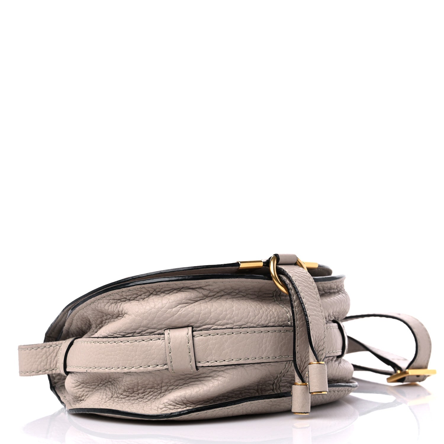 Chloe Calfskin Mini Marcie Round Crossbody Bag Pastel Grey 3 of 10
