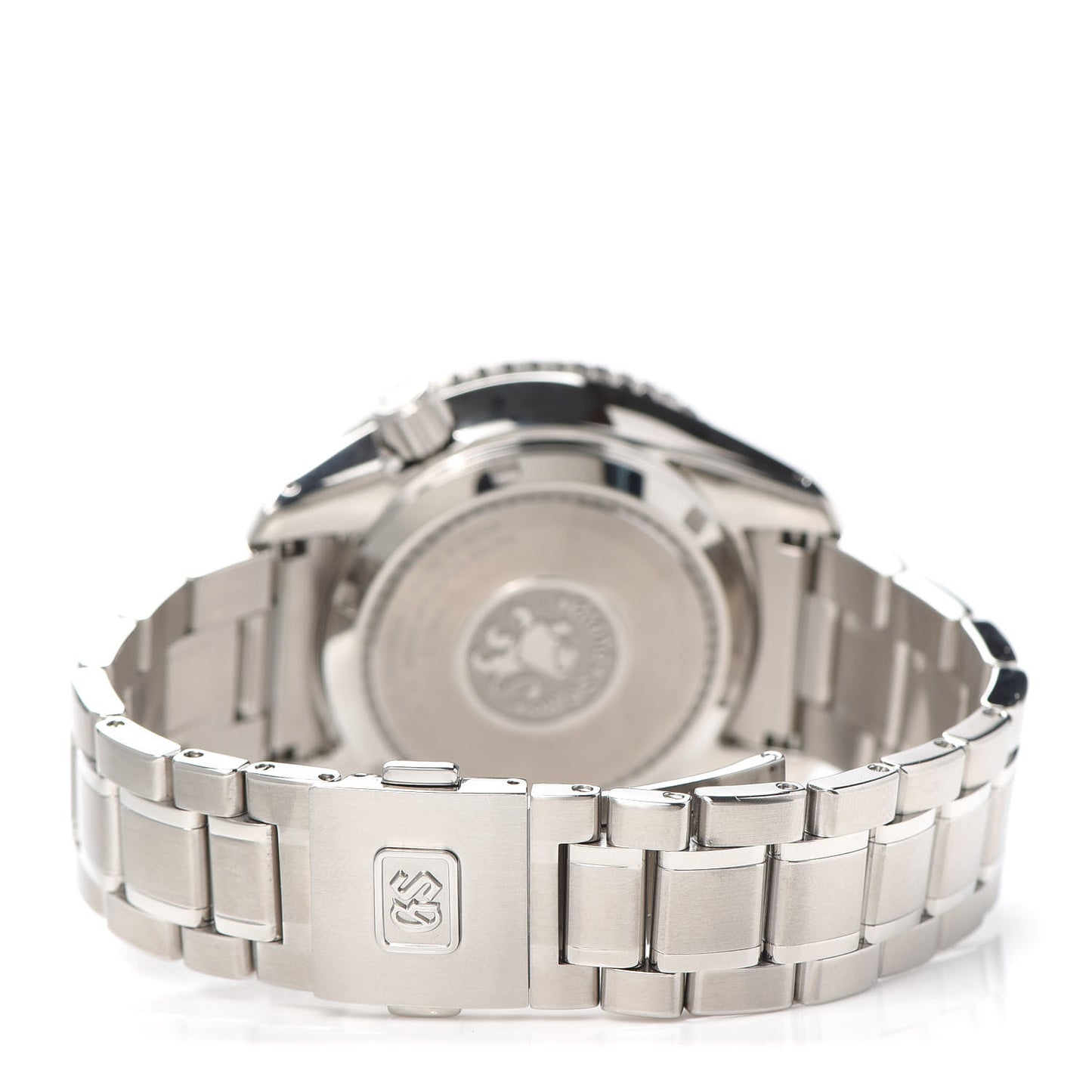 Stainless Steel 44mm Spring Drive GMT Automatic Watch Black SBGE201