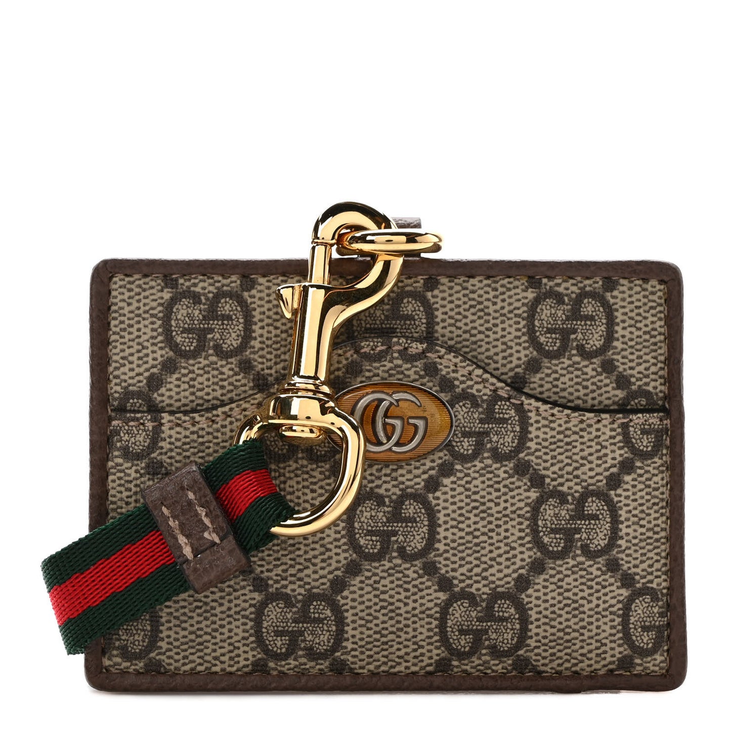 GG Supreme Monogram Ophidia ID Holder Beige Ebony New Acero