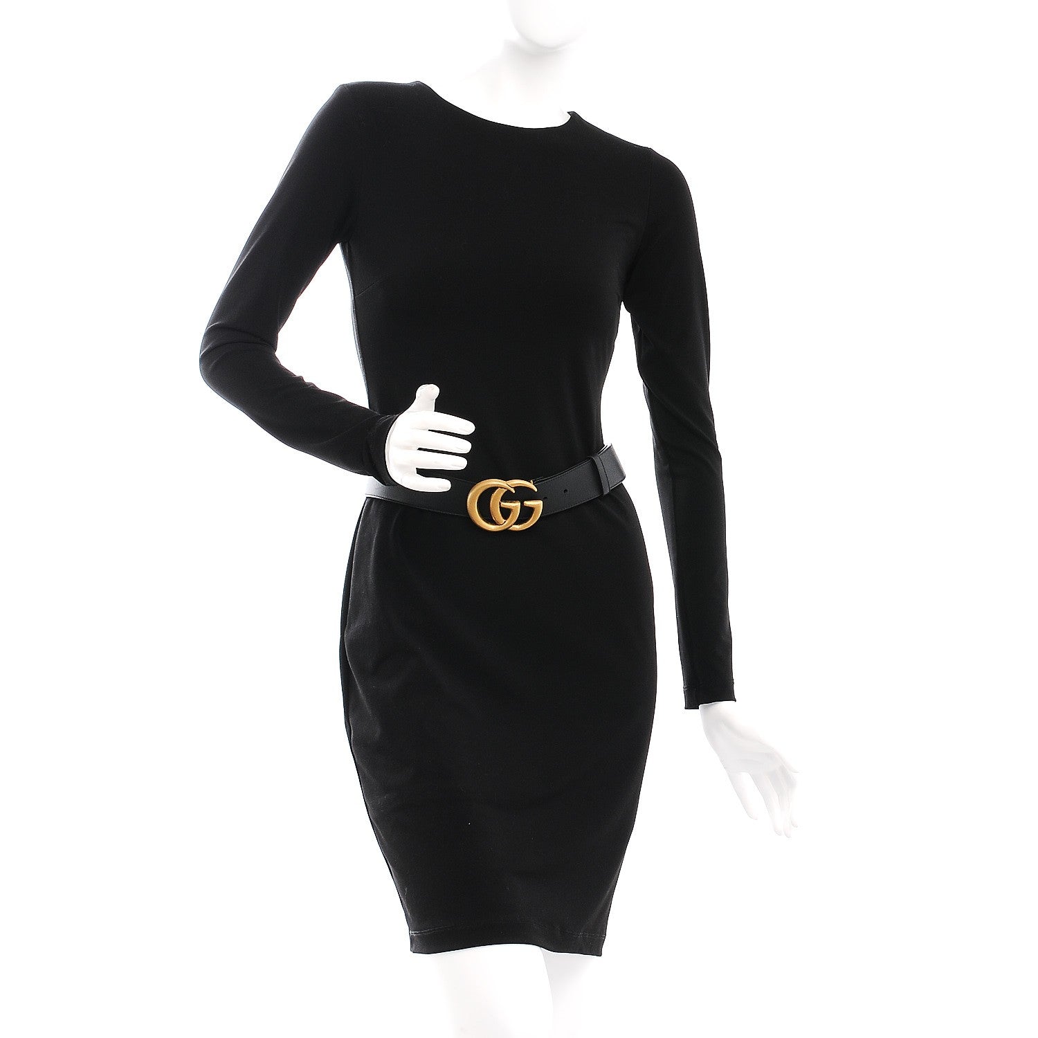 Gucci Moon Calfskin Double G 40mm Belt 75 30 Black 2 of 6