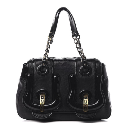 Fendi Nappa Patent B Bag Black 1 of 15