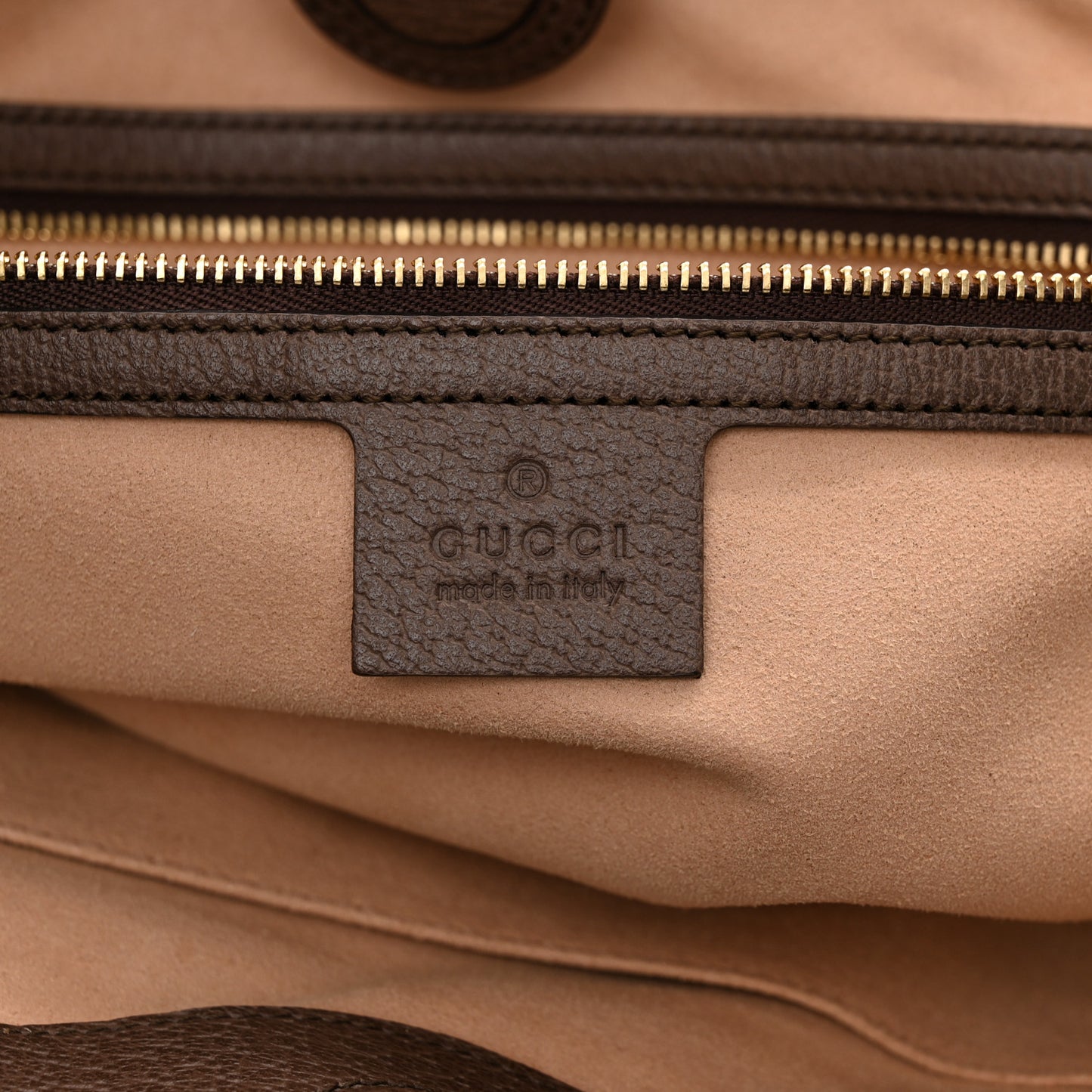 GG Supreme Monogram Medium Ophidia Shopping Tote Brown
