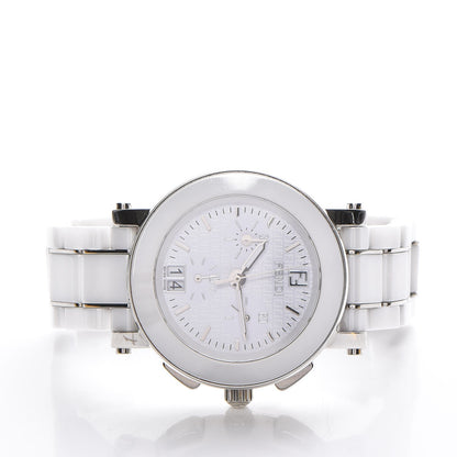 Fendi Stainless Steel Ceramic 38mm Chronograph Quartz Watch White 3 of 10