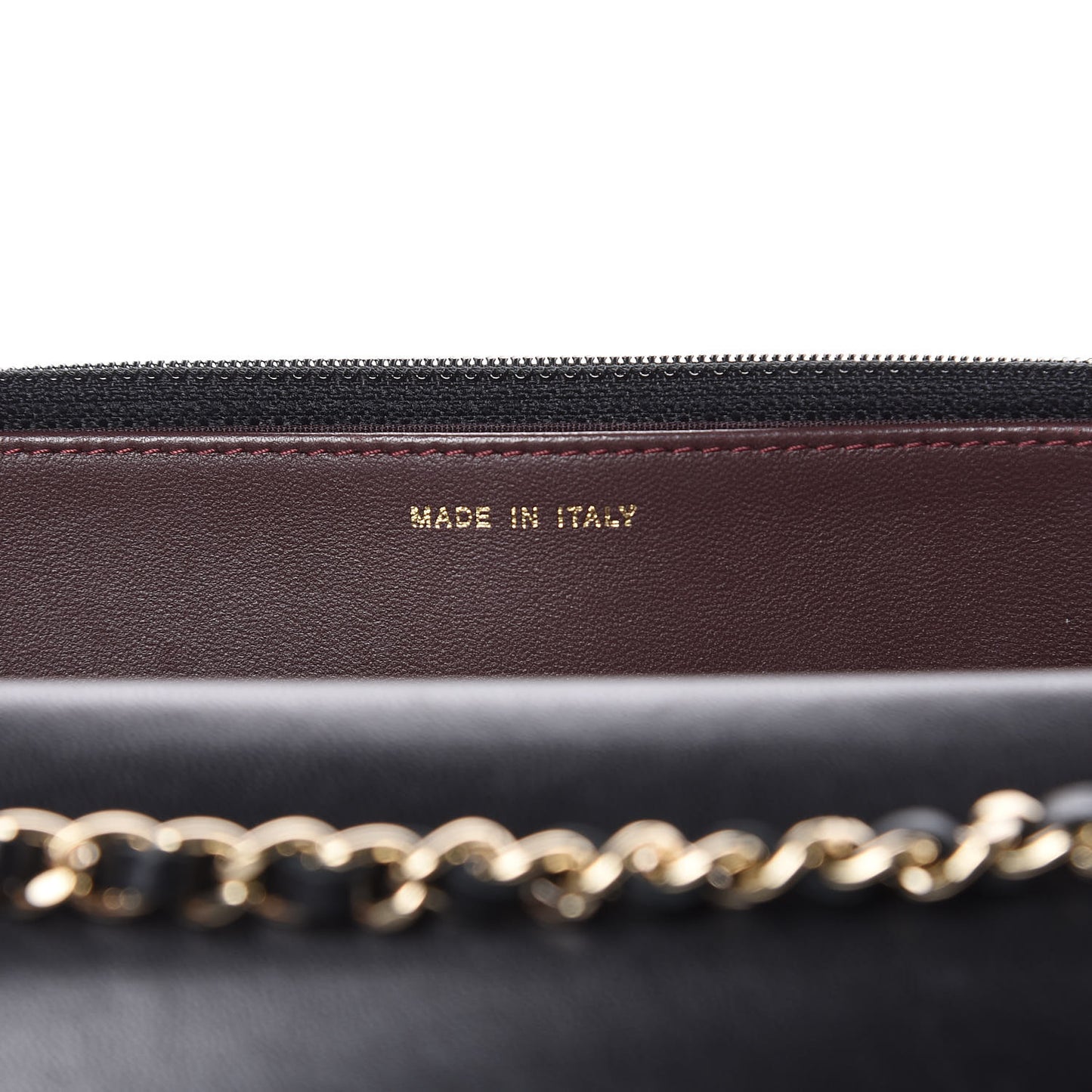 Lambskin Quilted Trendy CC Wallet On Chain WOC Black