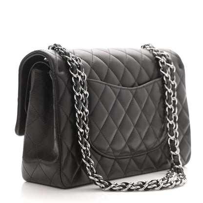 Chanel Lambskin Quilted Medium Double Flap Black 4 of 11