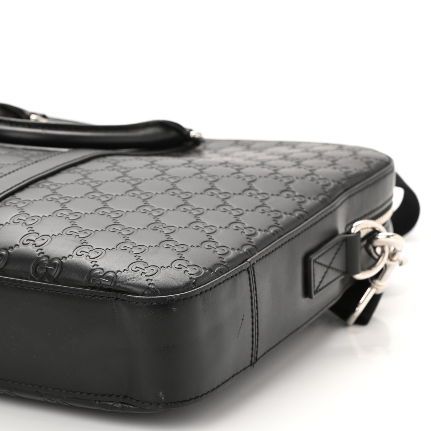Guccissima Signature Briefcase Black