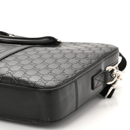 Gucci Guccissima Signature Briefcase Black 10 of 10