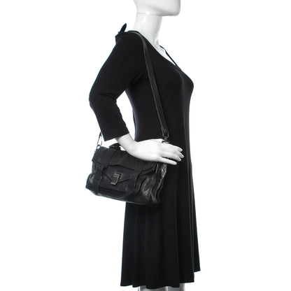 Proenza Schouler Lambskin Tiny PS1 Satchel Black 2 of 11