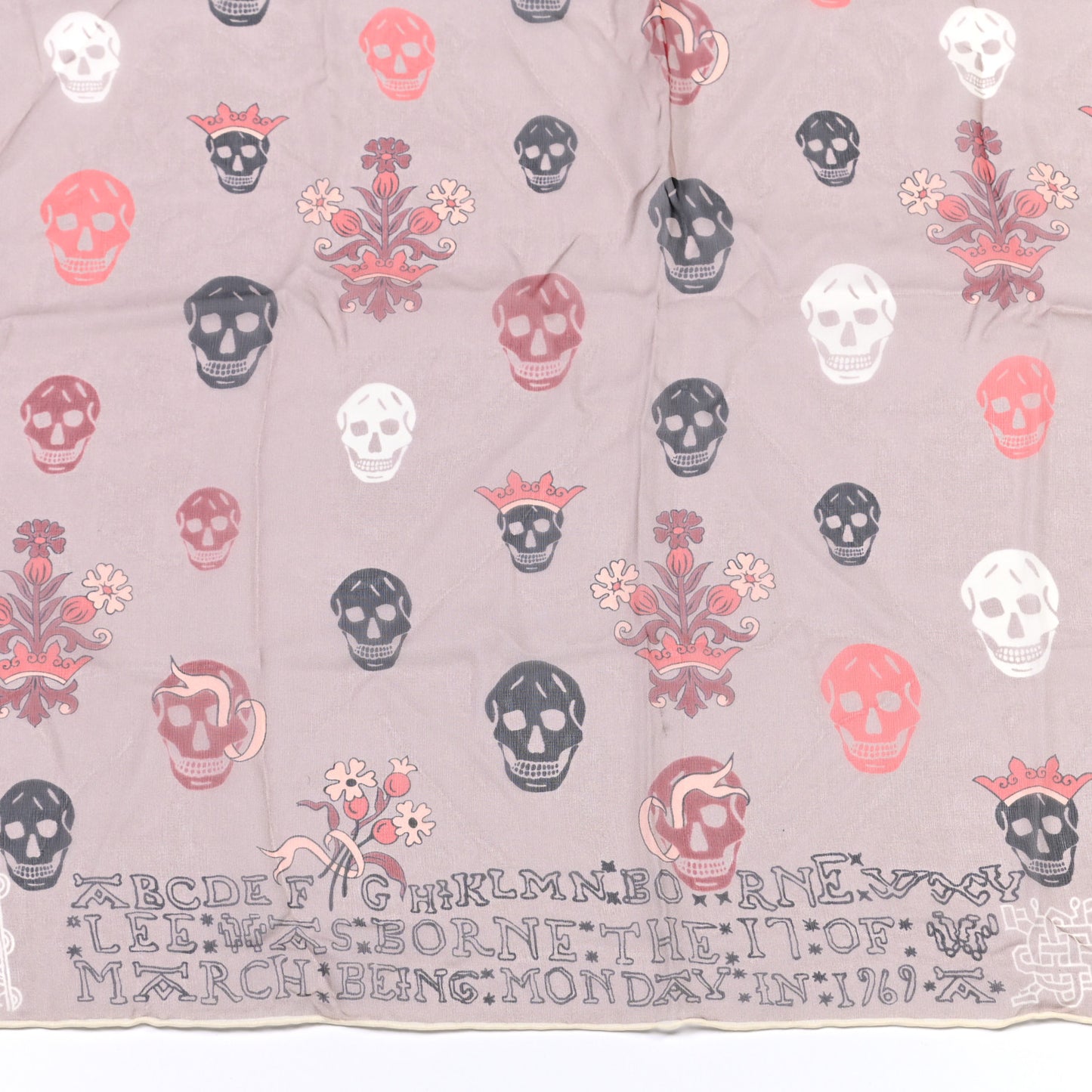 Silk Chiffon Skull Scarf