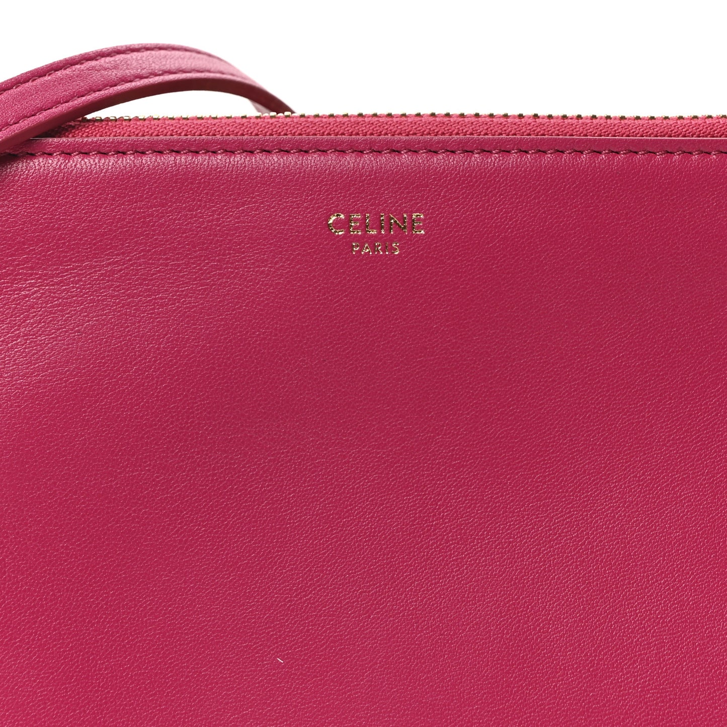 Lambskin Small Trio Crossbody Bag Fuchsia