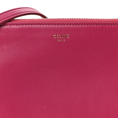 Celine Lambskin Small Trio Crossbody Bag Fuchsia 8 of 10