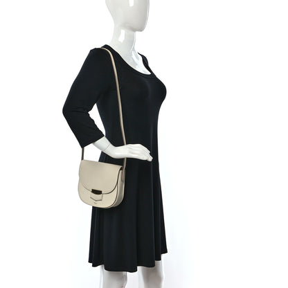 Celine Grained Calfskin Small Trotteur White 2 of 14