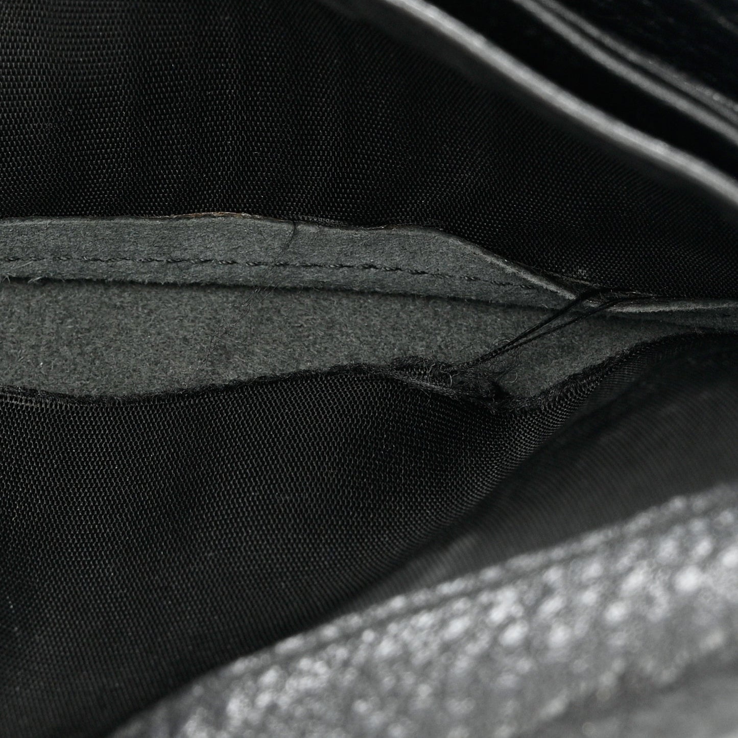 Vitello Daino Continental Flap Wallet Black