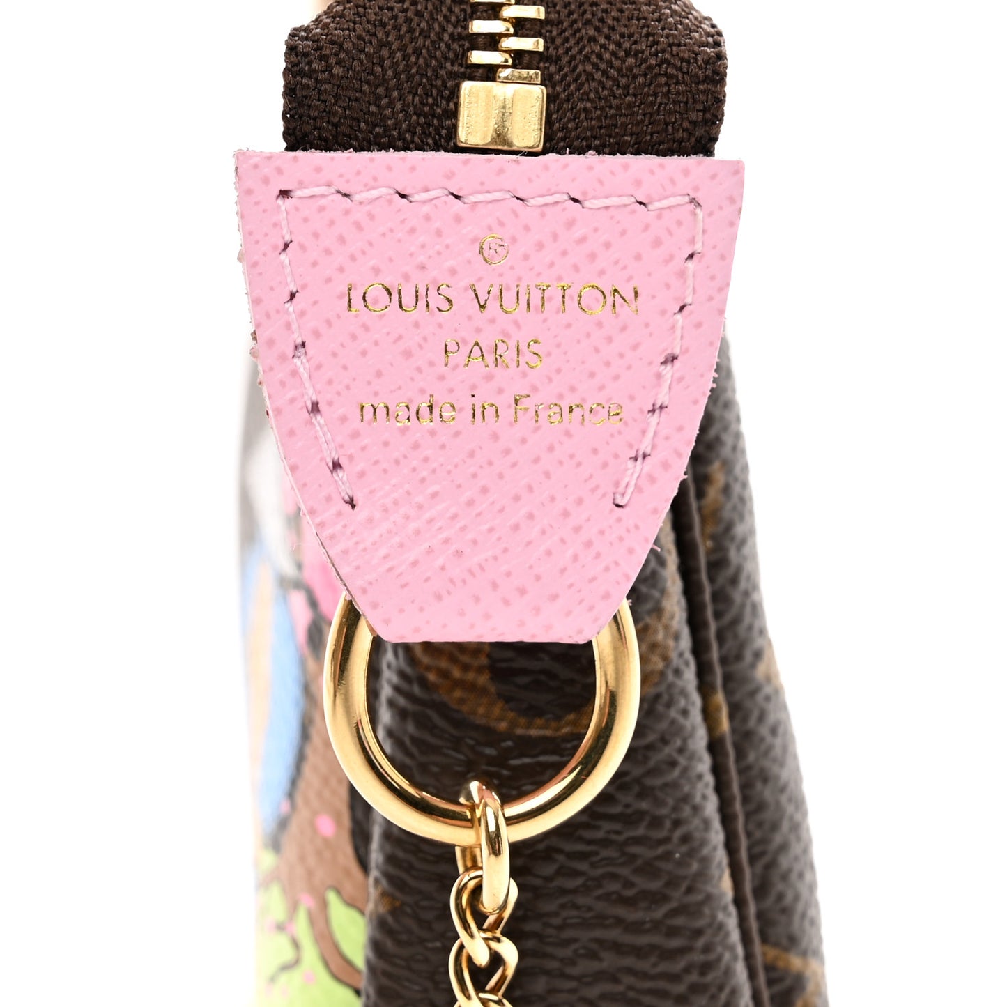 Monogram 2021 Christmas Animation Japanese Garden Mini Pochette Accessories Wisteria Pink