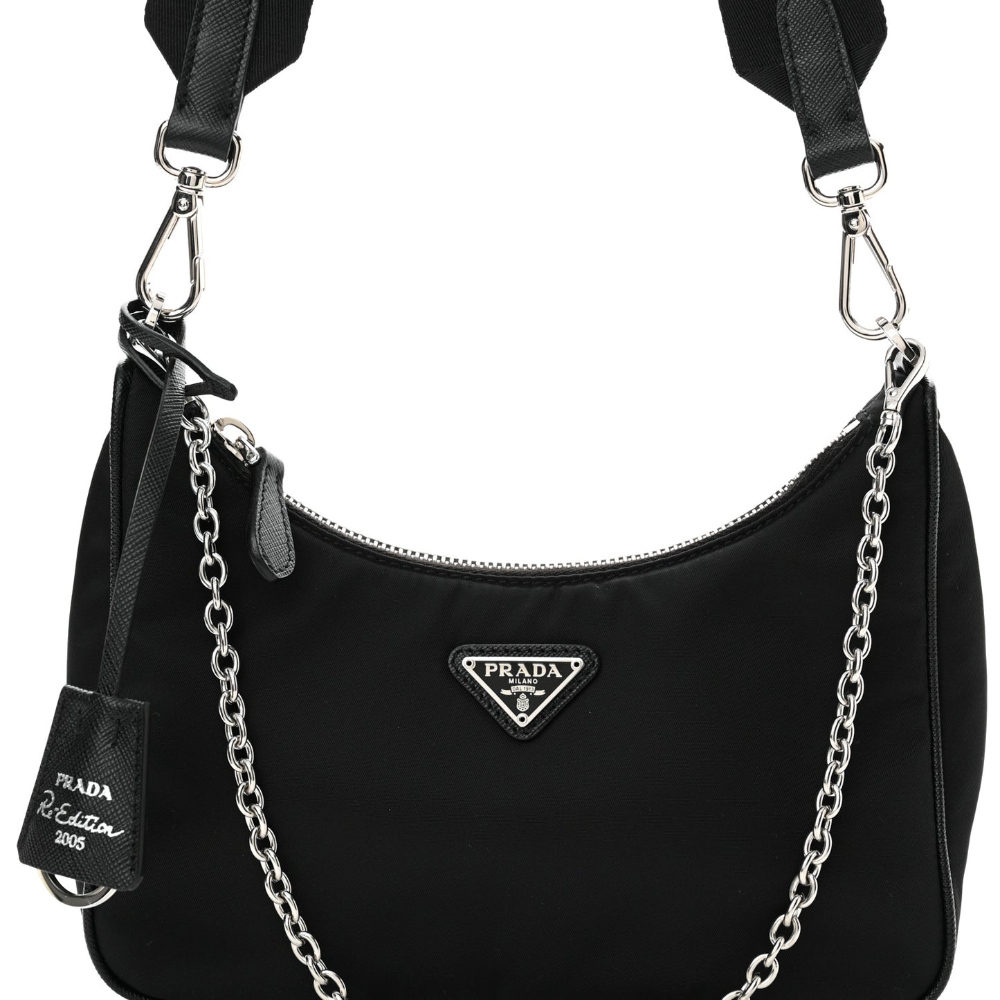 Nylon Re-Edition 2005 Shoulder Bag Black