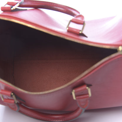 Louis Vuitton Epi Speedy 30 Castillan Red 5 of 16