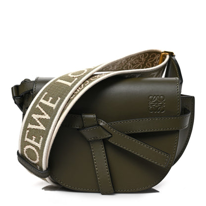 Loewe Calfskin Jacquard Mini Gate Dual Bag Autumn Green 1 of 9