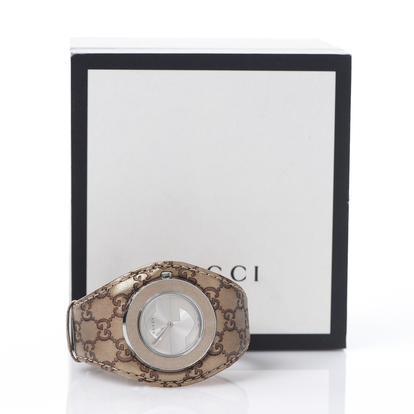 Stainless Steel Calfskin 36mm U-Play Quartz Watch Taupe
