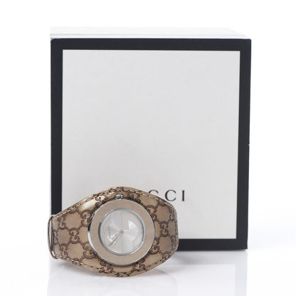 Gucci Stainless Steel Calfskin 36mm U-Play Quartz Watch Taupe 6 of 6