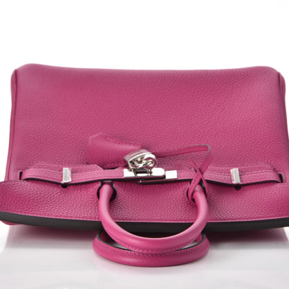 Hermes Togo Birkin 25 Rose Pourpre 23 of 38