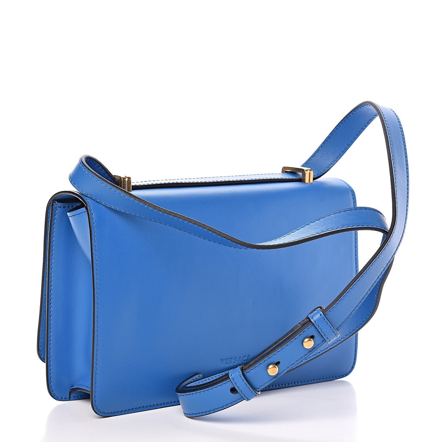 Supple Calfskin Tribute X Shoulder Bag Blue