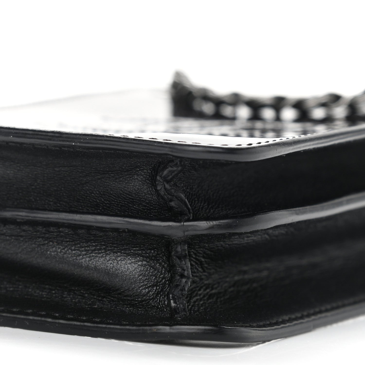 Chanel Patent CC Phone Holder Crossbody Black 12 of 14