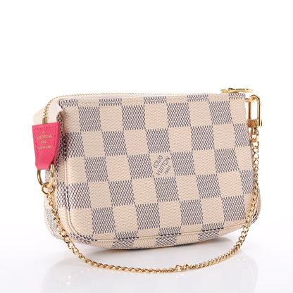 Louis Vuitton Damier Azur 2017 Christmas Animation Mini Pochette Accessories 3 of 7